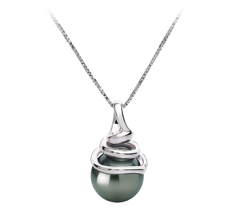 8-9mm таитянски Висулка in Деметрия черен