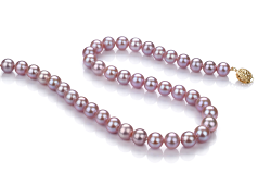 8.5-9.5mm Сладководни Колие in Лавандула