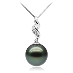 10-10.5mm таитянски Висулка in Съблазнителен (for masculine) or Съблазнителна (for feminine) черен