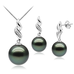 9-11mm таитянски Комплект in Съблазнителен (for masculine) / Съблазнителна (for feminine) черен