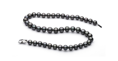 9.1-11mm таитянски Колие in черен