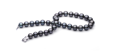 12-13.1mm таитянски Колие in черен