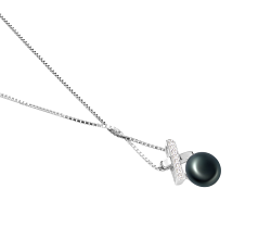7-8mm Сладководни Висулка in Кларита Боядисани в черно