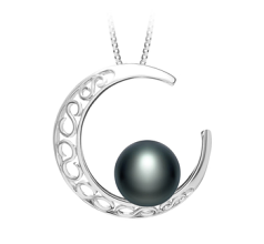 9-10mm Сладководни Висулка in Луна черен