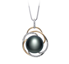 12-13mm Сладководни Висулка in Зина черен