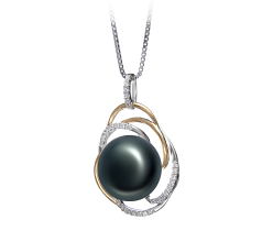 12-13mm Сладководни Висулка in Зина черен