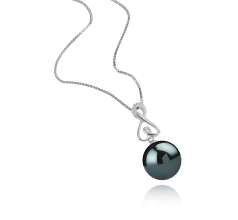 12-13mm таитянски Висулка in Патси черен