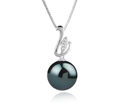 12-13mm таитянски Висулка in Дикси черен