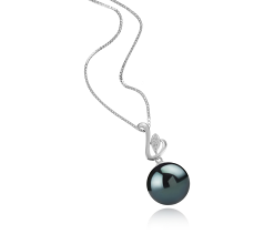 12-13mm таитянски Висулка in Дикси черен