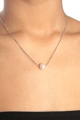 10.5-11mm Сладководни Висулка in Бяло
