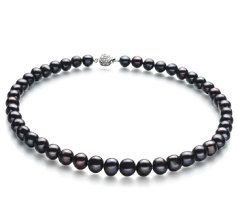 10-11mm Сладководни Колие in черен