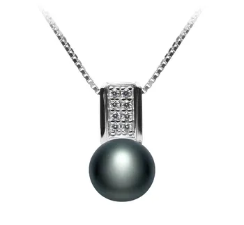 8-9mm Сладководни Висулка in Алина черен