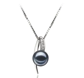 7-8mm Сладководни Висулка in Дестина Боядисани в черно