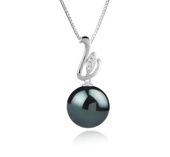 12-13mm таитянски Висулка in Дикси черен