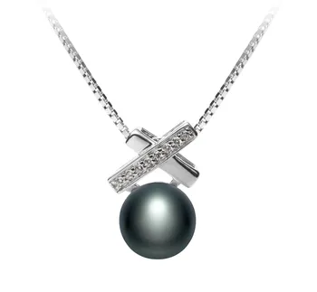 7-8mm Сладководни Висулка in Кларита Боядисани в черно