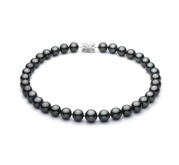 11-13.5mm таитянски Колие in черен