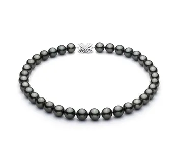 11.1-13.8mm таитянски Колие in черен
