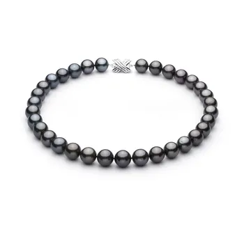12-13.1mm таитянски Колие in черен