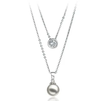 7-8mm Японска акоя Колие in Рамона Бяло