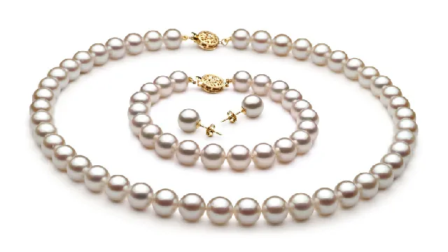 View Бял японски комплект Akoya collection